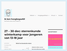 Tablet Screenshot of ikbenhoogbegaafd.nl